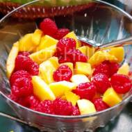 Najprostszy deser z mango i malinami wg Aleex