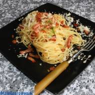 Spaghetti z boczkiem i panko