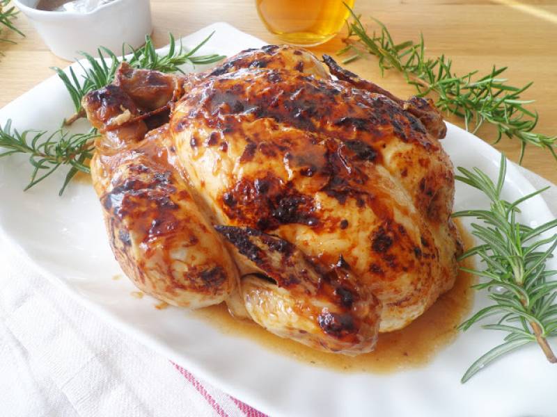 Kurczak pieczony w piwie (Pollo alla birra al forno)