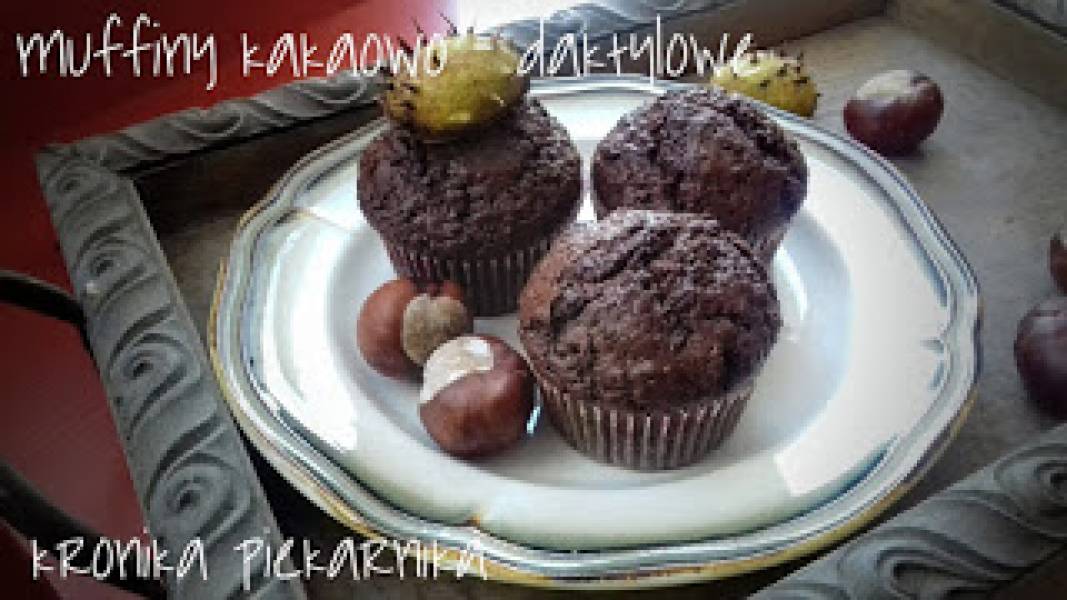 Muffiny kakaowo - daktylowe