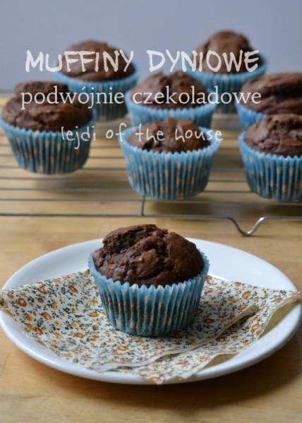 Muffiny dyniowe, podwójnie czekoladowe...