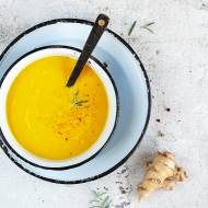 Rozgrzewająca zupa-krem z pieczonych marchewek