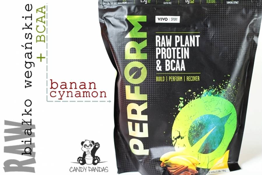 Surowe białko wegańskie, banan z cynamonem + BCAA, Perform – Siła Roślin