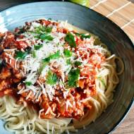 Spaghetti z sosem mięsnym