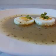 Zupa chrzanowa z jajkiem
