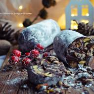 Czekoladowe salami - czekolada w świątecznej odsłonie