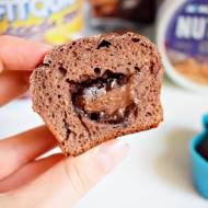 Czekoladowe muffinki proteinowe z nadzieniem