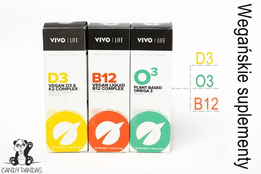Wegańskie omega 3, D3 i K2 oraz B12 – Vivo Life (Siła Roślin)