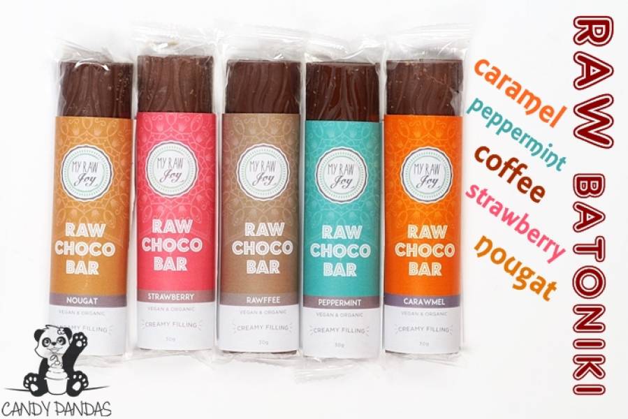 Batoniki czekoladowe Raw Bar Choco z nadzieniem – Siła Roślin