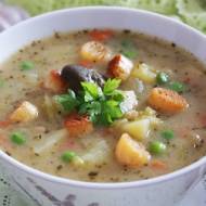 Najlepsza zupa czyli zupa z kiszonych ogórasów z dodatkiem zielonego groszku