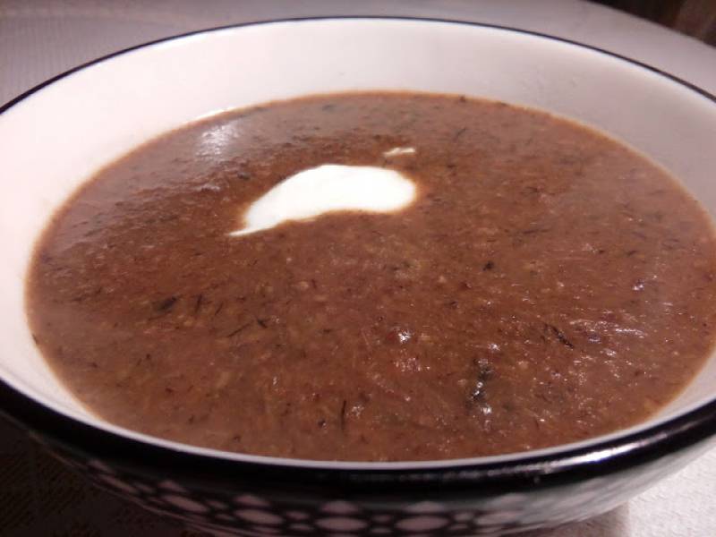 Zupa-krem z suszonych grzybów