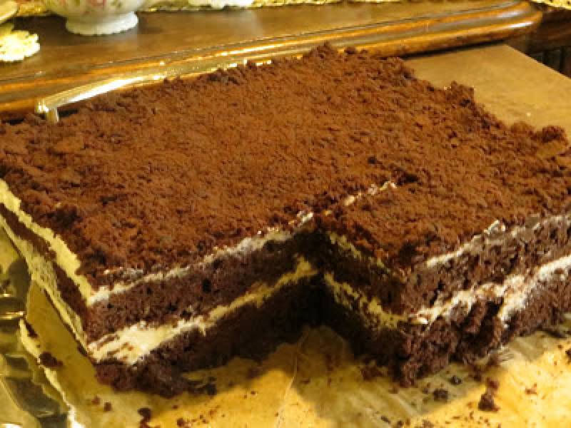 Ciasto kawowo- czekoladowe z grysikiem