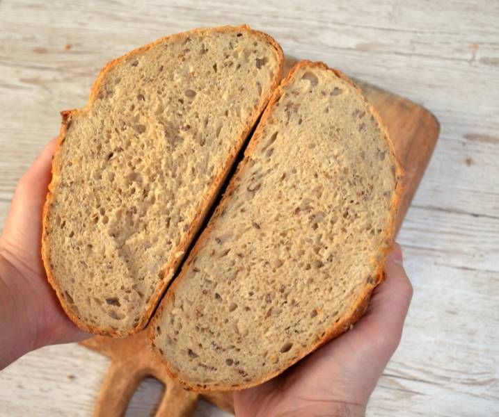 Prosty chleb pszenno-orkiszowy na drożdżach
