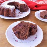 Babka czekoladowa z wiśniami / Chocolate Cherry Bundt Cake