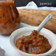 Kiopolu - bułgarska pasta z bakłażana, papryki, pomidorów