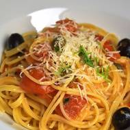 Szybkie spaghetti z pomidorkami