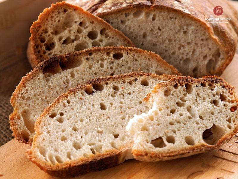 Chleb pszenny bez drożdży i bez zakwasu