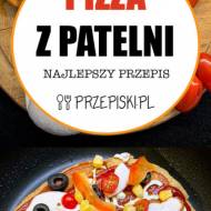 Pizza z Patelni z Szynką, Papryką i Oliwkami