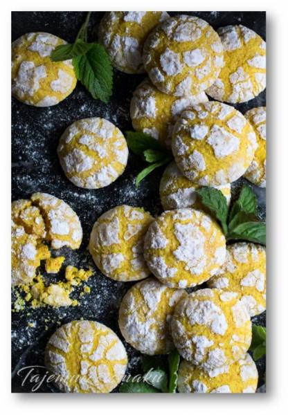 Popękane ciasteczka cytrynowe “lemon crinkle cookies”