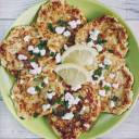 Placuszki z cukinii i łososia