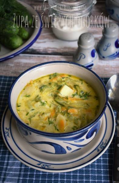 Zupa ze świeżych ogórków – kuchnia podkarpacka