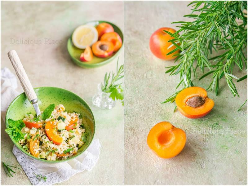 Tabbouleh z cukinią i morelami / Tabbouleh with zucchini and apricots