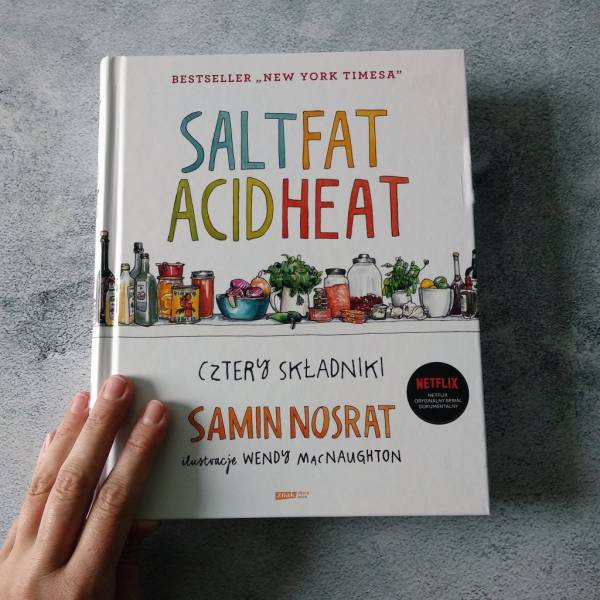 Cudowna książka Salt Fat Acid Heat i pesto z bazylii