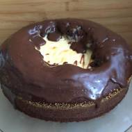 Ciasto czekoladowo- budyniowy wulkan