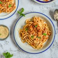 Spaghetti bolońskie z tofu