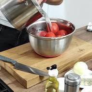 Krem ze świeżych pomidorów z lanymi kluskami