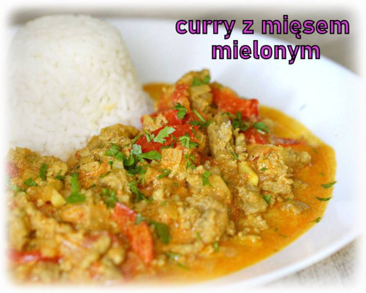 Curry z mięsem mielonym