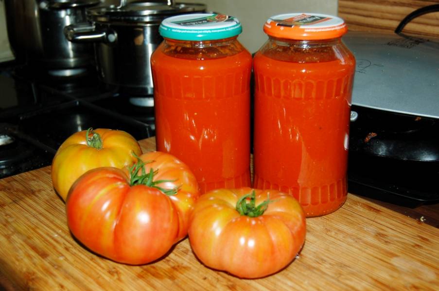 Zdrowy przecier pomidorowy, domowe przetwory