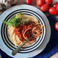 Paprykowe spaghetti bolognese