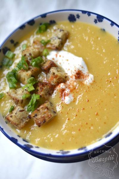 Zupa krem z pora i batata