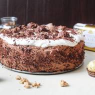 Ciasto Ferrero Rocher – tort czekoladowo-orzechowy