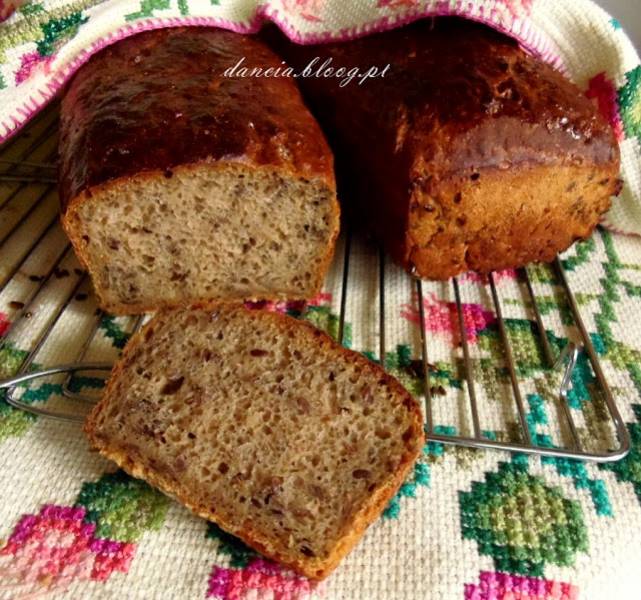 Chleb z inuliną, kawą zbożową i siemieniem lnianym