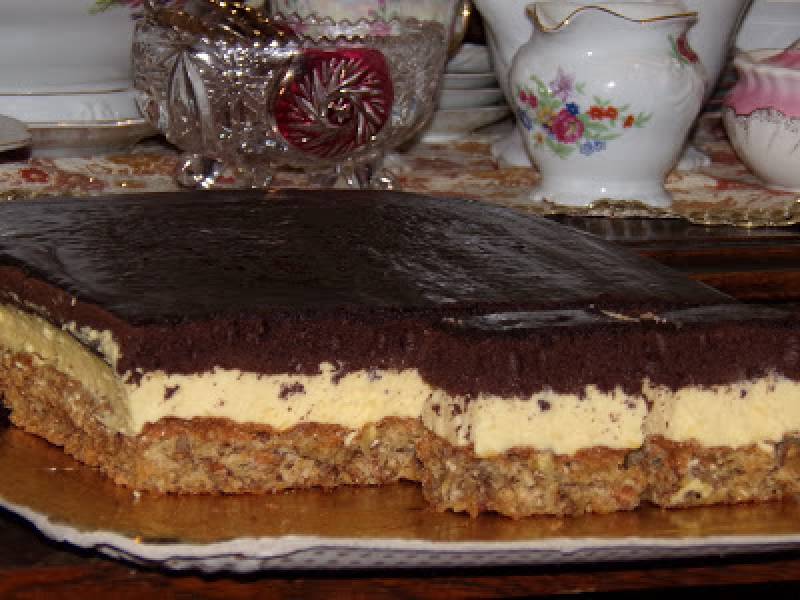 Ciasto orzechowo- czekoladowe 4