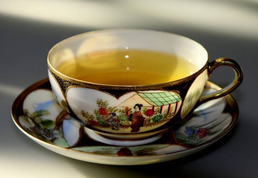 Zielona herbata – jeden z symboli Kraju Kwitnącej Wiśni