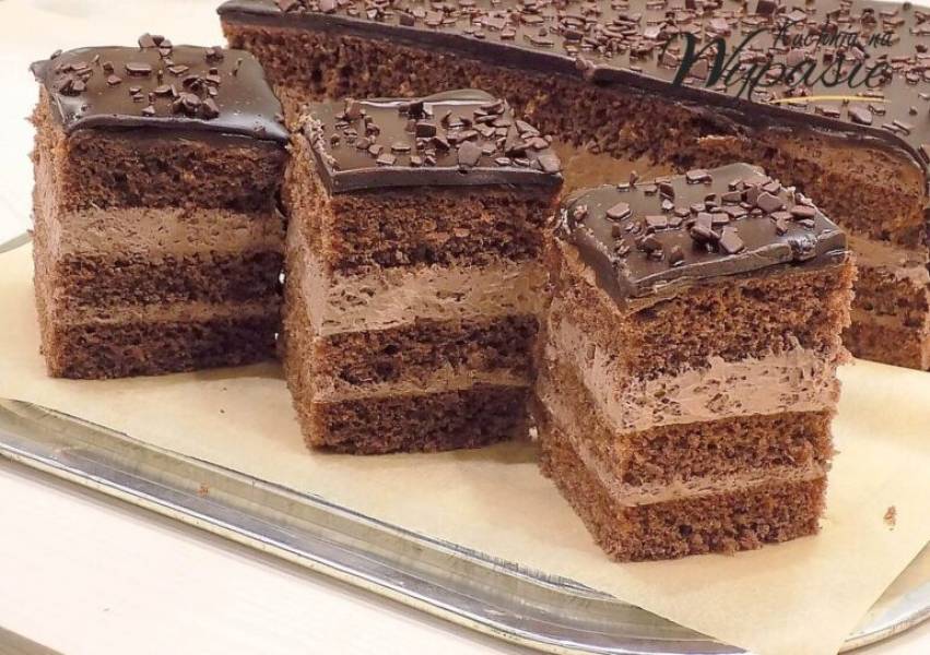 Ciasto barbórkowe z polewą czekoladową