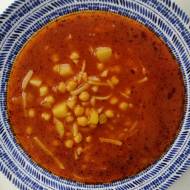 Turcja - Erişteli Nohut Çorbası, czyli zupa z ciecierzycą i makaronem