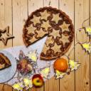 Świąteczna szarlotka z kremem migdałowym