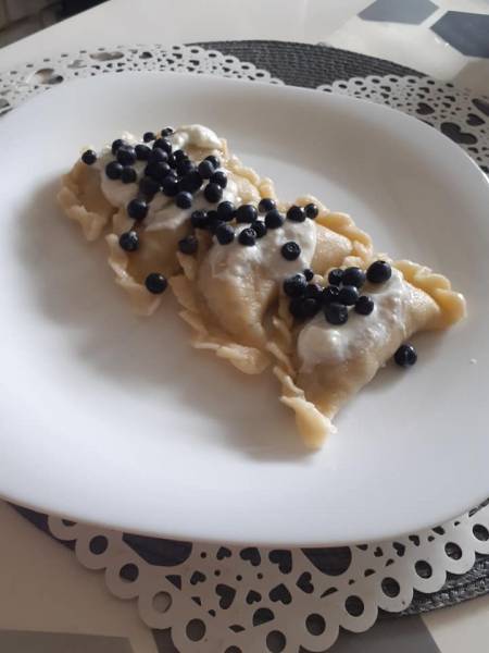 Pierogi z jagodami