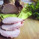 Gotowany , peklowany schab w ziołach