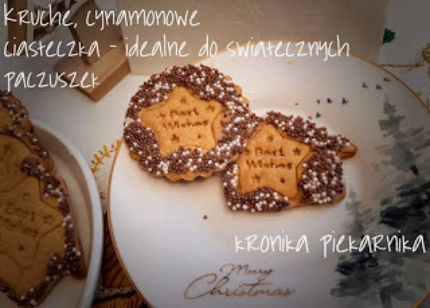 Kruche, cynamonowe ciasteczka - idealne do świątecznych paczuszek