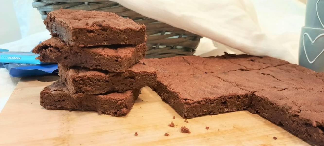 Brownie na białkach