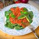 Bardzo kolorowe ravioli z ricottą, szafranem i cytryną.