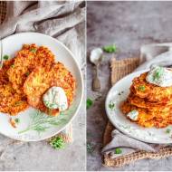Placki marchewkowe z serem / Carrot fritters with cheese