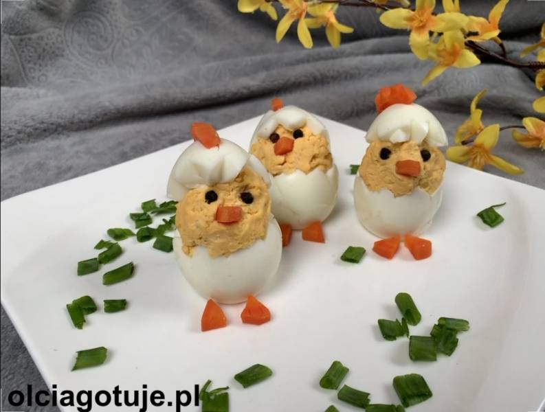 Kurczaczki wielkanocne z jajek