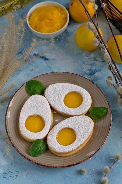Kruche ciasteczka – jajeczka wielkanocne