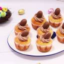 Wielkanocne muffiny z kremem kakaowym